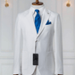 Costume 2 Pieces blanc deux boutons poches plaquées COSTUMES 2 PIECES MOUBARAK SHOP