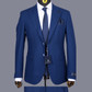 Costume 2 Pieces bleu acier 2 boutons pour homme COSTUMES 2 PIECES V.I.P MOUBARAK SHOP