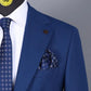 Costume 2 Pieces bleu acier 2 boutons pour homme COSTUMES 2 PIECES V.I.P MOUBARAK SHOP
