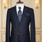Costume 2 Pieces bleu nuit à fines rayures deux boutons 2 COSTUMES 2 PIECES MOUBARAK SHOP