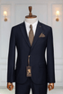 Costume 2 Pieces bleu nuit deux bouton 5 COSTUMES 2 PIECES MOUBARAK SHOP