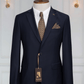Costume 2 Pieces bleu nuit deux bouton 5 COSTUMES 2 PIECES MOUBARAK SHOP