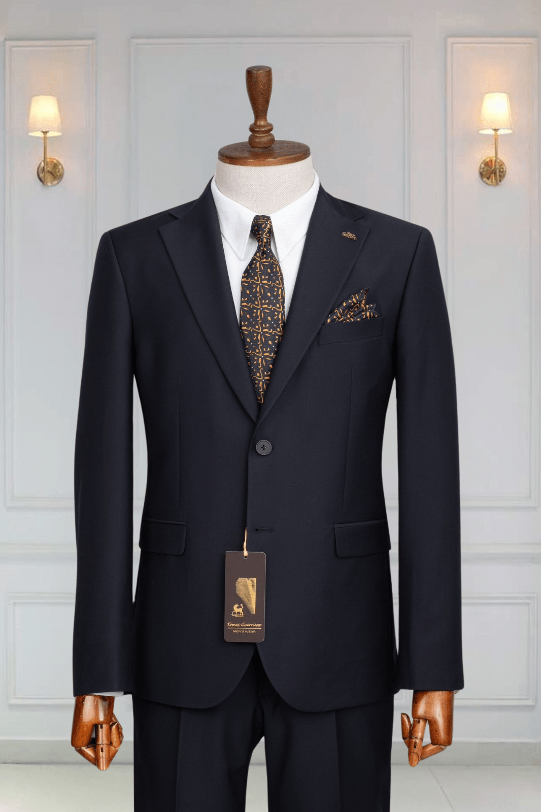 Costume 2 Pieces bleu nuit deux bouton 6 COSTUMES 2 PIECES MOUBARAK SHOP