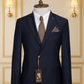 Costume 2 Pieces bleu nuit deux boutons 10 COSTUMES 2 PIECES MOUBARAK SHOP