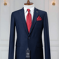 Costume 2 Pieces bleu nuit un bouton 2 COSTUMES 2 PIECES MOUBARAK SHOP