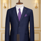 Costume 2 Pieces bleu nuit uni deux boutons 4 COSTUMES 2 PIECES MOUBARAK SHOP