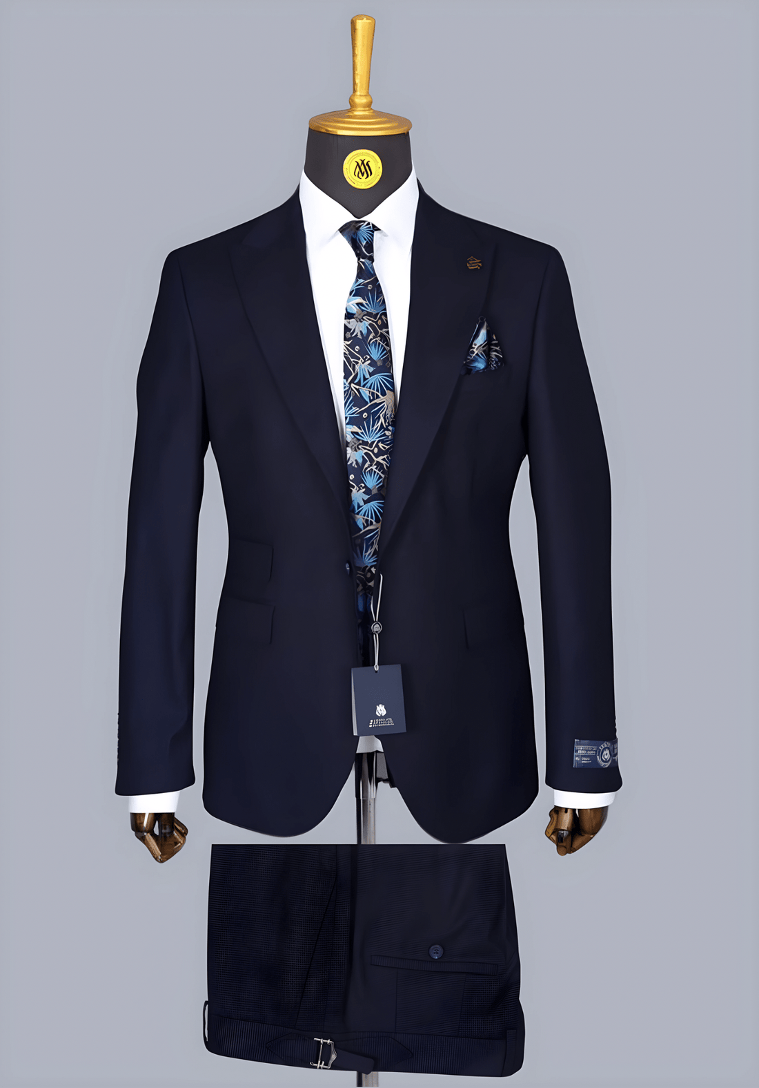 Costume 2 Pieces bleu nuit 2 boutons pour homme COSTUMES 2 PIECES V.I.P MOUBARAK SHOP
