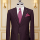 Costume 2 Pieces bordeaux uni deux boutons COSTUMES 2 PIECES MOUBARAK SHOP