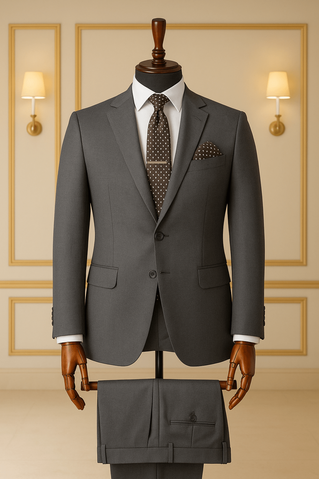 Costume Homme Gris Anthracite – Classe & Modernité COSTUMES 2 PIECES V.I.P MOUBARAK SHOP