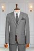 Costume 2 Pieces gris clair deux boutons 3 COSTUMES 2 PIECES MOUBARAK SHOP