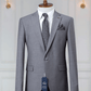 Costume 2 Pieces gris clair un bouton COSTUMES 2 PIECES MOUBARAK SHOP