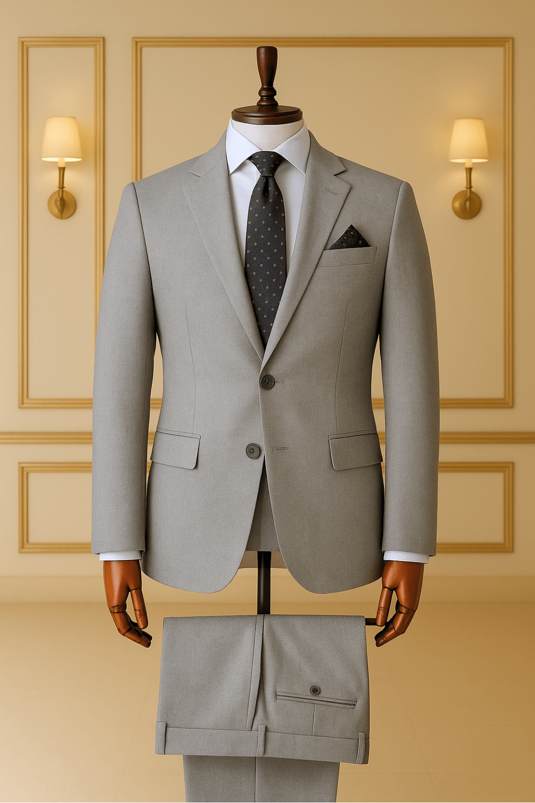 Costume Homme Gris Clair – Style Moderne &amp; Chic COSTUMES 2 PIECES V.I.P MOUBARAK SHOP