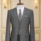 Costume 2 Pieces gris uni deux boutons 2 COSTUMES 2 PIECES MOUBARAK SHOP