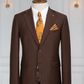 Costume 2 Pieces marron deux boutons 3 COSTUMES 2 PIECES MOUBARAK SHOP