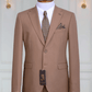 Costume 2 Pieces marron noisette deux boutons COSTUMES 2 PIECES MOUBARAK SHOP