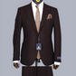 Costume 2 pieces marron 2 boutons pour homme COSTUMES 2 PIECES V.I.P MOUBARAK SHOP