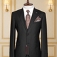 Costume 2 Pieces noir à fines rayures deux boutons COSTUMES 2 PIECES MOUBARAK SHOP