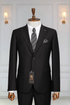 Costume 2 Pieces noir deux boutons 4 COSTUMES 2 PIECES MOUBARAK SHOP