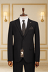 Costume 2 Pieces noir deux boutons 5 COSTUMES 2 PIECES MOUBARAK SHOP