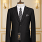 Costume 2 Pieces noir deux boutons 6 COSTUMES 2 PIECES MOUBARAK SHOP