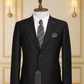 Costume 2 Pieces noir uni deux boutons 2 COSTUMES 2 PIECES MOUBARAK SHOP