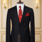 Costume 2 Pieces noir uni deux boutons COSTUMES 2 PIECES MOUBARAK SHOP