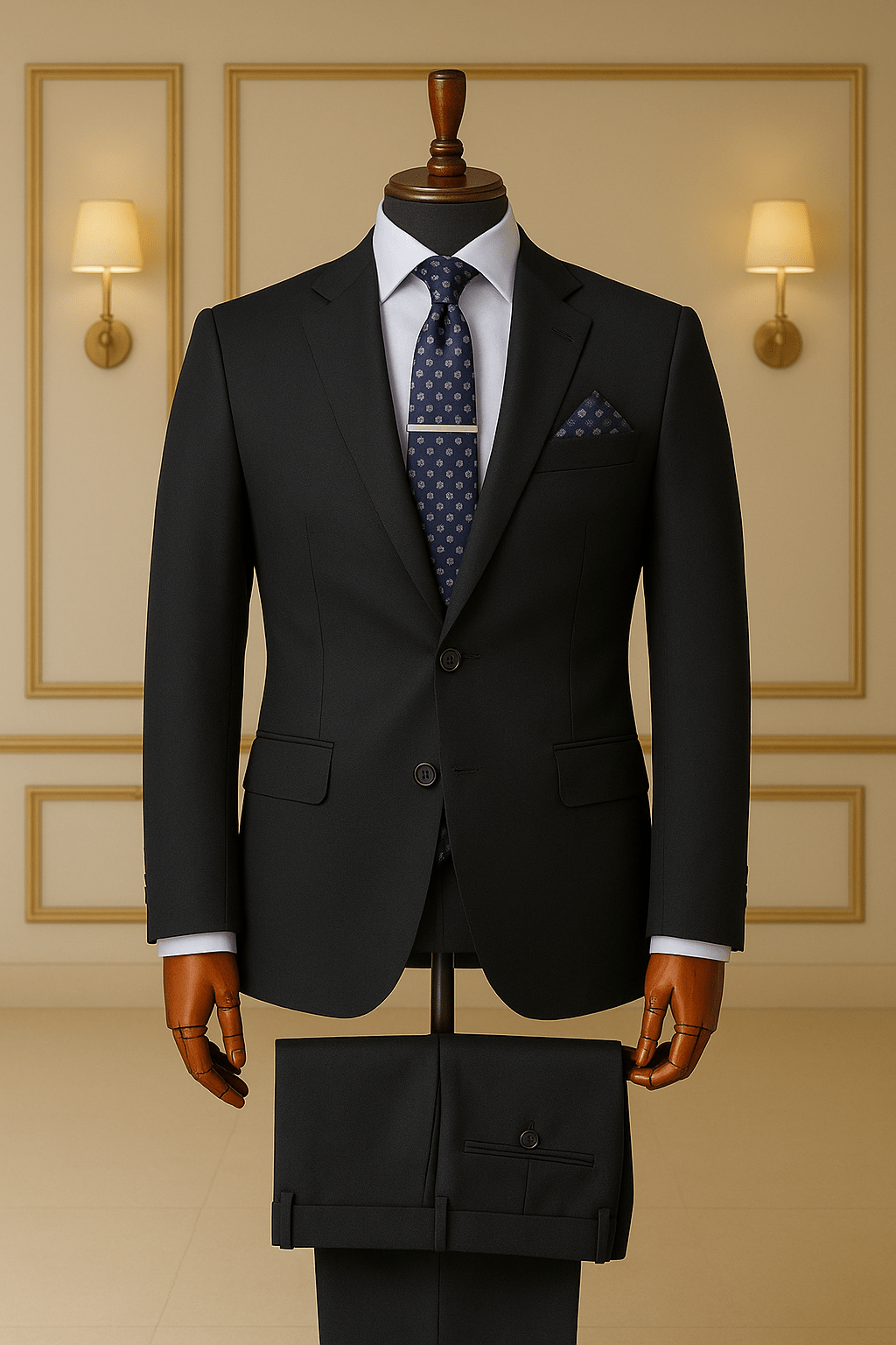 Costume Homme Noir – Élégance Intemporelle COSTUMES 2 PIECES V.I.P MOUBARAK SHOP