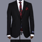 Costume 2 Pieces noir 2 boutons pour homme COSTUMES 2 PIECES V.I.P MOUBARAK SHOP
