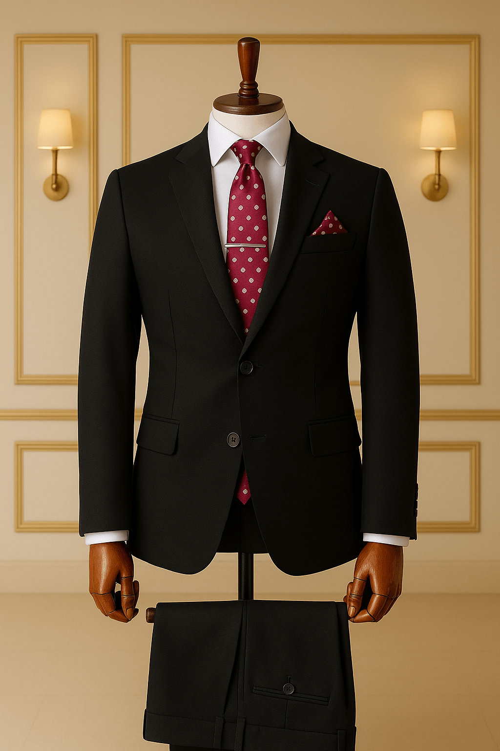 Costume Homme Noir – Élégance Intemporelle COSTUMES 2 PIECES V.I.P MOUBARAK SHOP