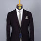 Costume 2 pieces rouge bordeaux 2 boutons pour homme COSTUMES 2 PIECES V.I.P MOUBARAK SHOP