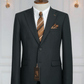 Costume 2 Pieces vert foncé deux bouton 3 COSTUMES 2 PIECES MOUBARAK SHOP