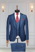 Costume 3 Pieces Bleu Marine Un Bouton 7 COSTUMES 3 PIÈCES MOUBARAK SHOP