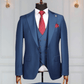 Costume 3 Pieces Bleu Marine Un Bouton 7 COSTUMES 3 PIÈCES MOUBARAK SHOP