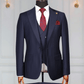 Costume 3 Pieces Bleu Nuit Un Bouton 6 COSTUMES 3 PIÈCES MOUBARAK SHOP
