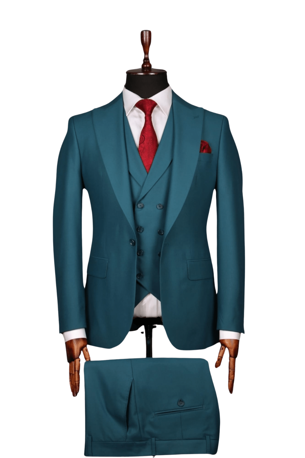 Costume 3 Pièces Bleu Paon - Luxe pour Homme à Dakar