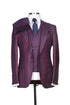 Costume 3 Pièces Homme - Deux Tons Violet Rouge en Tissu 100% Laine de Turquie pour homme à Dakar au Senegal COSTUMES 3 PIÈCES 2 TONS MOUBARAK SHOP
