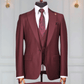 Costume 3 Pieces Rouge Bordeaux Un Bouton 3 COSTUMES 3 PIÈCES MOUBARAK SHOP