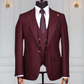 Costume 3 Pieces Rouge Bordeaux Un Bouton V.I.P 3 COSTUMES 3 PIÈCES MOUBARAK SHOP