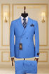 COSTUME CROISÉ 2X1 BLEU CIEL – LE DIPLOMATE | MOUBARAK SUITS COSTUMES CROISÉS MOUBARAK SHOP
