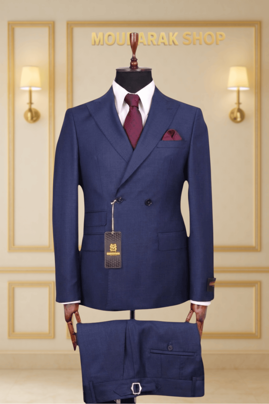 COSTUME CROISÉ 2X1 BLEU NUIT – LE DIPLOMATE | MOUBARAK SUITS COSTUMES CROISÉS MOUBARAK SHOP