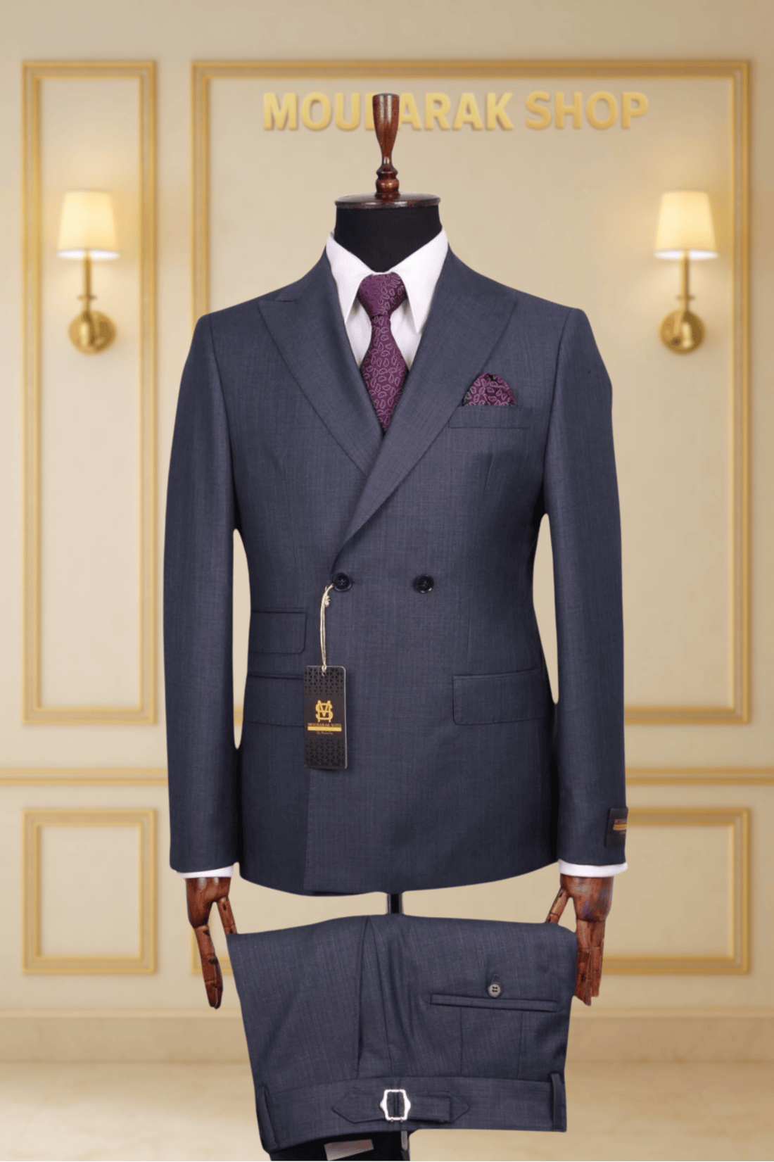 COSTUME CROISÉ 2X1 GRIS SOMBRE – LE DIPLOMATE | MOUBARAK SUITS COSTUMES CROISÉS MOUBARAK SHOP