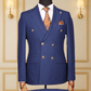 Costume Croisé 6 Boutons Bleu Marine Uni 4 COSTUMES CROISÉS MOUBARAK SHOP