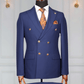 Costume Croisé Bleu Marine 6 Boutons Dorés 3 COSTUMES CROISÉS MOUBARAK SHOP
