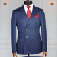 Costume Croisé Bleu Marine 6 Boutons Dorés 4 COSTUMES CROISÉS MOUBARAK SHOP