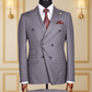 Costume Croisé Gris à Rayures – Moubarak Shop COSTUMES CROISÉS MOUBARAK SHOP