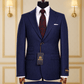 Costume Deux Pièces Bleu Marine à Rayure - MOUBARAK SUITS COSTUMES 2 PIECES MOUBARAK SHOP