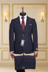 Costume Deux Pièces Bleu Nuit à Rayure - MOUBARAK SUITS COSTUMES 2 PIECES MOUBARAK SHOP
