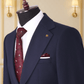Costume Deux Pièces Bleu Nuit à Rayure - MOUBARAK SUITS COSTUMES 2 PIECES MOUBARAK SHOP