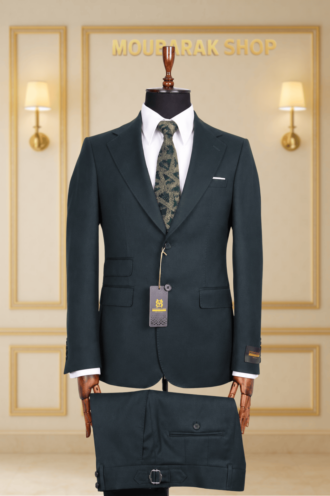 Costume Deux Pièces Vert Nuit - MOUBARAK SUITS COSTUMES 2 PIECES MOUBARAK SHOP