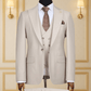 Costume Homme 3 Pièces Beige Clair Uni V.I.P COSTUMES 3 PIÈCES MOUBARAK SHOP